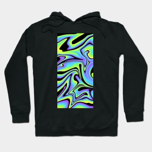 Neon UFO Pattern Hoodie